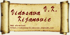 Vidosava Kijanović vizit kartica